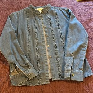 Talbots denim blouse size medium